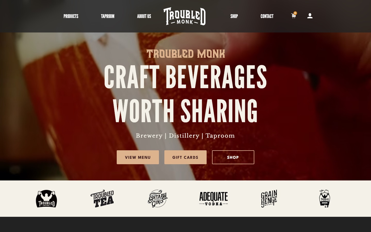 The current homepage